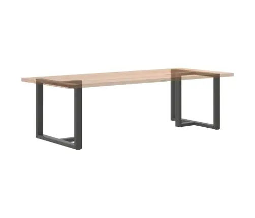 Ēdamgalda Kājas, 2 Gab., T-Veida, Antracīta Krāsa, 100X35X(72-73) Cm, Tērauds Vidaxl