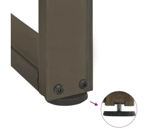 Valgomojo Stalo Kojelės, T Formos, 2 Vnt., Juodos, 100X35X(72-73) cm Plienas