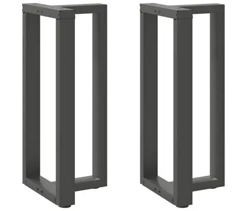 Baro Stalo Kojos, T Formos, 2 Vnt., Antracito Spalvos, 40X35X(90-91) cm Plienas