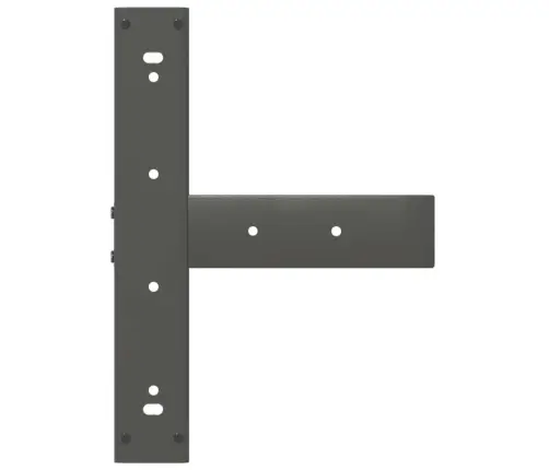 Baro Stalo Kojos, T Formos, 2 Vnt., Antracito Spalvos, 40X35X(90-91) cm Plienas