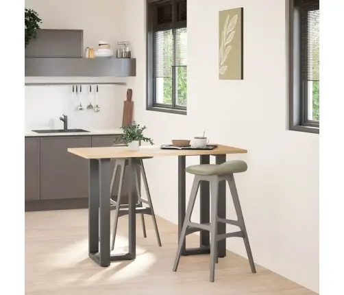 Baarilaua Jalad T-Kujulised 2 Tk, Antratsiithall, 50 X 35 X (90-91) cm Teras