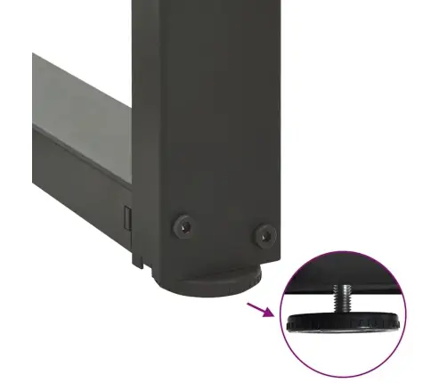 Baarilaua Jalad T-Kujulised 2 Tk, Antratsiithall, 50 X 35 X (90-91) cm Teras