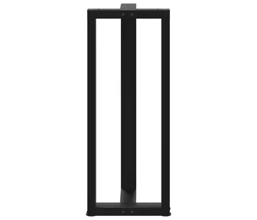 Baro Stalo Kojos, T Formos, 2 Vnt., Juodos, 40X35X(100-101) cm Plienas