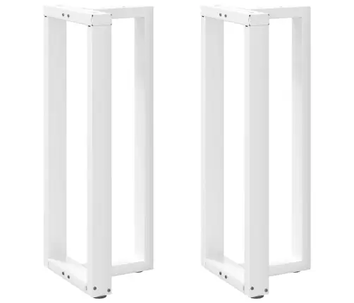 Baro Stalo Kojos, T Formos, 2 Vnt., Baltos, 50X35X(100-101) cm Plienas