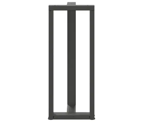 Baro Stalo Kojos, T Formos, 2 Vnt., Antracito Spalvos, 50X35X(100-101) cm Plienas