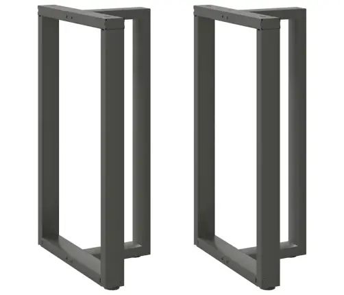 Baro Stalo Kojos, T Formos, 2 Vnt., Antracito Spalvos, 60X35X(100-101) cm Plienas