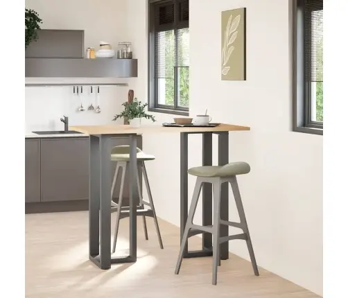 Baarilaua Jalad T-Kujulised 2 Tk, Antratsiithall, 40 X 35 X (110-111) cm Teras