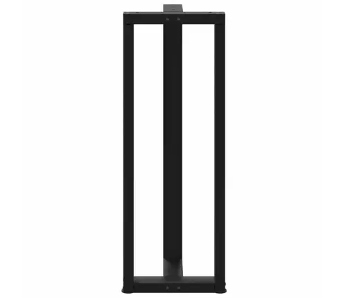 Bāra Galda Kājas, T-Veida, 2 Gab., Melnas, 50X35X(110-111) Cm, Tērauds Vidaxl