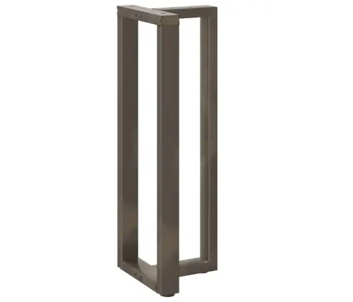 Bāra Galda Kājas, T-Veida, 2 Gab., Melnas, 50X35X(110-111) Cm, Tērauds Vidaxl