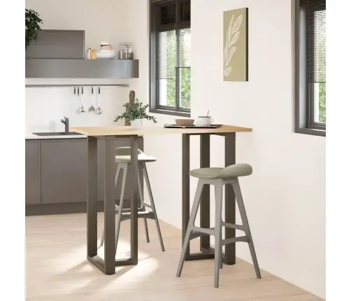 Baarilaua Jalad, T-Kujulised, 2 Tk, Mustad, 60 X 35 X (110-111) cm Teras