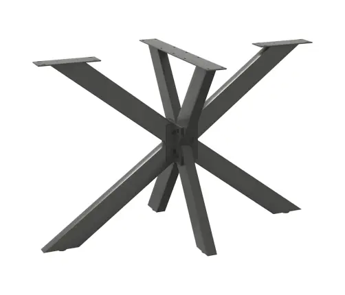 Valgomojo Stalo Koja, Voro Formos, Antracito Spalvos, 120X68X(72-73) cm Plienas