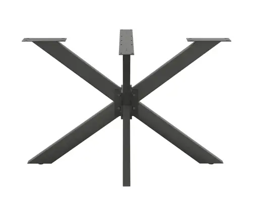 Valgomojo Stalo Koja, Voro Formos, Antracito Spalvos, 120X68X(72-73) cm Plienas