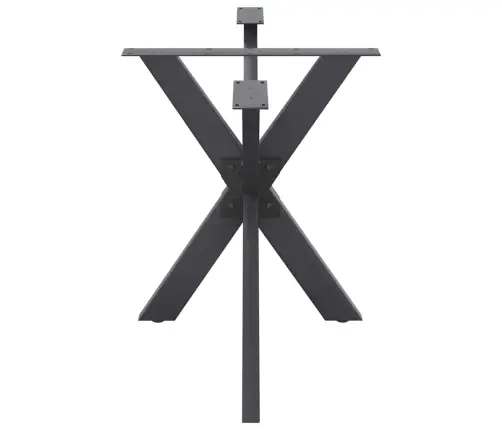 Valgomojo Stalo Koja, Voro Formos, Antracito Spalvos, 120X68X(72-73) cm Plienas