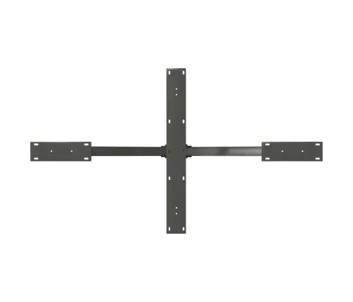 Valgomojo Stalo Koja, Voro Formos, Antracito Spalvos, 120X68X(72-73) cm Plienas