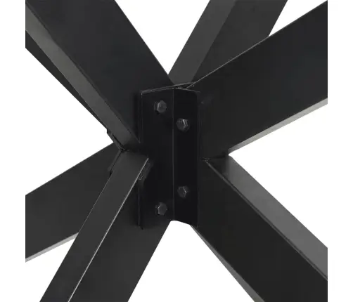 Valgomojo Stalo Koja, Voro Formos, Antracito Spalvos, 120X68X(72-73) cm Plienas