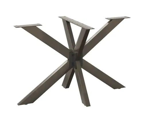 Ēdamgalda Kāja, Zirnekļa Forma, Melna, 120X68X(72-73) Cm, Tērauds Vidaxl