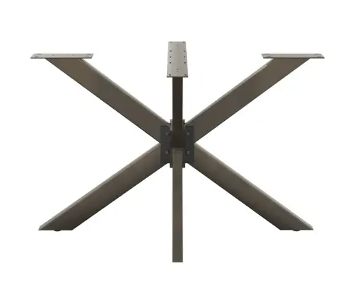 Ēdamgalda Kāja, Zirnekļa Forma, Melna, 120X68X(72-73) Cm, Tērauds Vidaxl