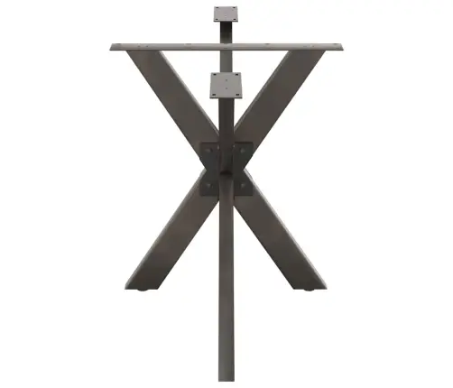 Ēdamgalda Kāja, Zirnekļa Forma, Melna, 120X68X(72-73) Cm, Tērauds Vidaxl