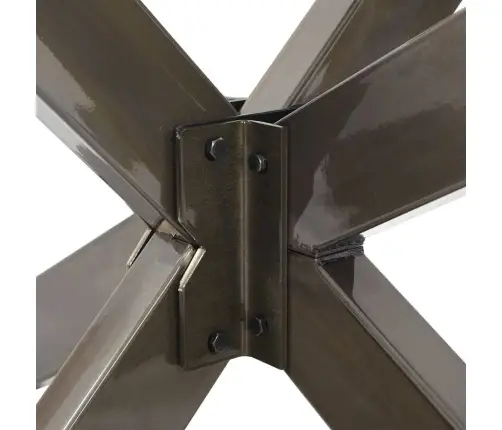 Ēdamgalda Kāja, Zirnekļa Forma, Melna, 120X68X(72-73) Cm, Tērauds Vidaxl