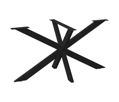 Ēdamgalda Kāja, Zirnekļa Forma, Melna, 150X78X(72-73) Cm, Tērauds Vidaxl