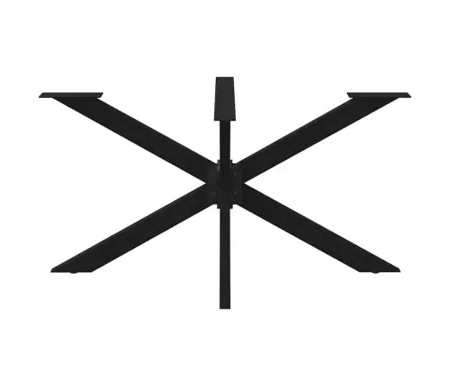 Ēdamgalda Kāja, Zirnekļa Forma, Melna, 150X78X(72-73) Cm, Tērauds Vidaxl