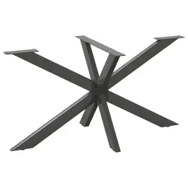 Ēdamgalda Kāja, Zirnekļa Forma, Antracīta Krāsa, 150X78X(72-73) Cm, Tērauds Vidaxl Ēdamgalda Kāja, Zirnekļa Forma, Antracīta Krāsa, 150X78X(72-73) Cm, Tērauds Vidaxl