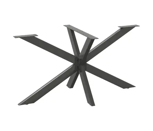 Ēdamgalda Kāja, Zirnekļa Forma, Antracīta Krāsa, 150X78X(72-73) Cm, Tērauds Vidaxl
