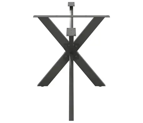 Ēdamgalda Kāja, Zirnekļa Forma, Antracīta Krāsa, 150X78X(72-73) Cm, Tērauds Vidaxl