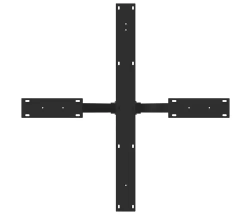 Söögilaua Jalg, Ämblikukujuline, Must, 85 X 85 X (72–73) cm Teras