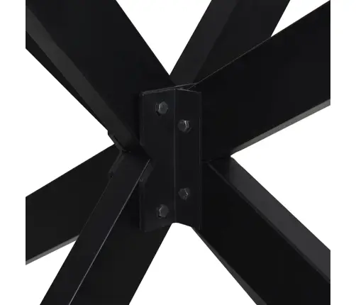 Söögilaua Jalg, Ämblikukujuline, Must, 85 X 85 X (72–73) cm Teras