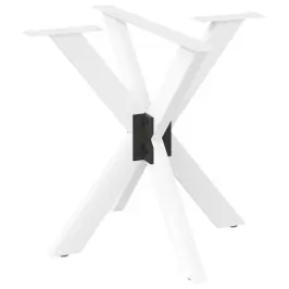 Ēdamgalda Kāja, Zirnekļa Forma, Balta, 85X85X(72-73) Cm, Tērauds Vidaxl