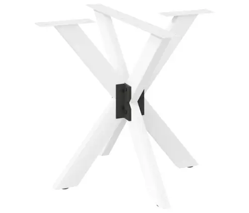 Ēdamgalda Kāja, Zirnekļa Forma, Balta, 85X85X(72-73) Cm, Tērauds Vidaxl