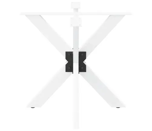 Ēdamgalda Kāja, Zirnekļa Forma, Balta, 85X85X(72-73) Cm, Tērauds Vidaxl