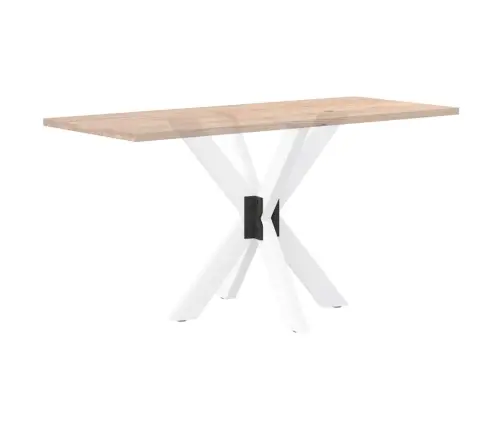 Ēdamgalda Kāja, Zirnekļa Forma, Balta, 85X85X(72-73) Cm, Tērauds Vidaxl