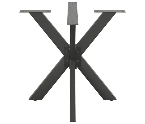 Ēdamgalda Kāja, Zirnekļa Forma, Antracīta Krāsa, 85X85X(72-73) Cm, Tērauds Vidaxl