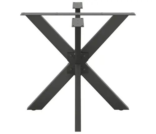 Ēdamgalda Kāja, Zirnekļa Forma, Antracīta Krāsa, 85X85X(72-73) Cm, Tērauds Vidaxl