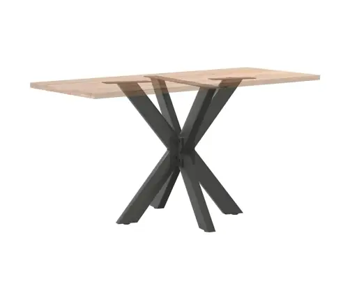 Ēdamgalda Kāja, Zirnekļa Forma, Antracīta Krāsa, 85X85X(72-73) Cm, Tērauds Vidaxl