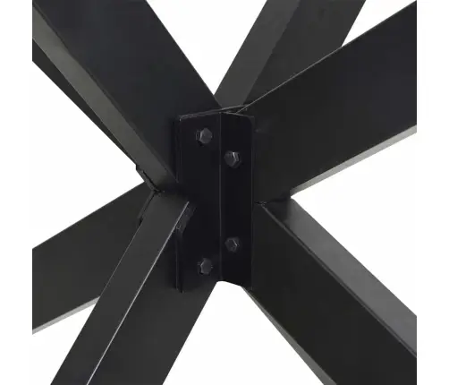 Ēdamgalda Kāja, Zirnekļa Forma, Antracīta Krāsa, 85X85X(72-73) Cm, Tērauds Vidaxl