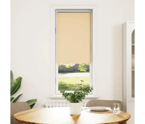 Rullo Žalūzija Bēša 40X130 Cm Auduma Platums 35,7Cm Poliesters Vidaxl