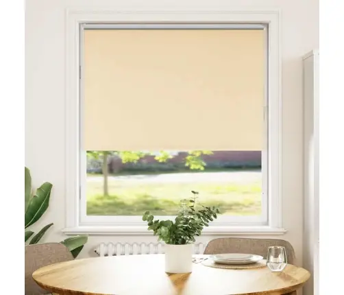 Rullo Žalūzija Bēša 90X130 Cm Auduma Platums 85,7Cm Poliesters Vidaxl