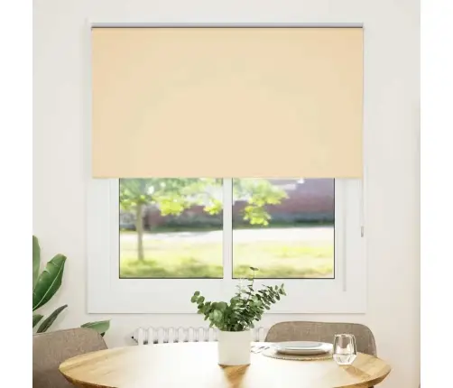Rullo Žalūzija Blackout Bēša 130X130 Cm Auduma Platums 126,6Cm Vidaxl