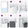 Rullo Žalūzija Blackout Bēša 130X130 Cm Auduma Platums 126,6Cm Vidaxl