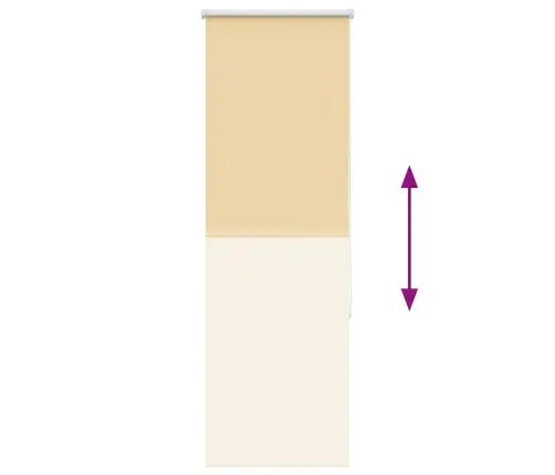 Rullo Žalūzija Blackout Bēša 45X150 Cm Auduma Platums 40,7 Cm Vidaxl