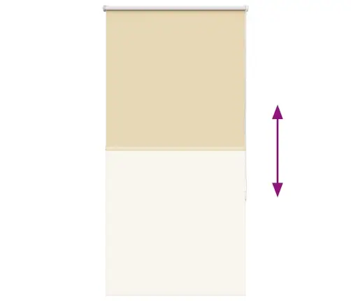 Rullo Žalūzija Bēša 70X150 Cm Auduma Platums 65,7Cm Poliesters Vidaxl