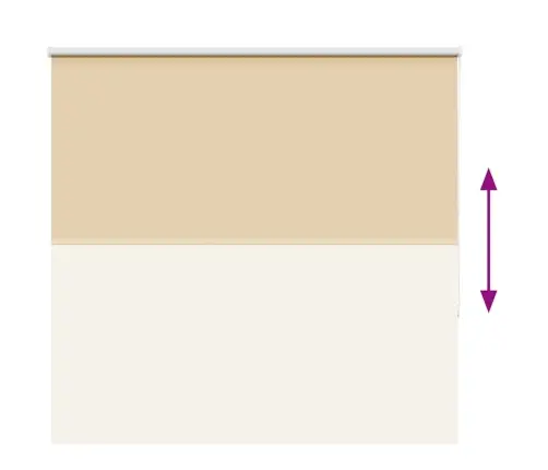 Rullo Žalūzija Blackout Bēša 150X150 Cm Auduma Platums 146,6Cm Vidaxl