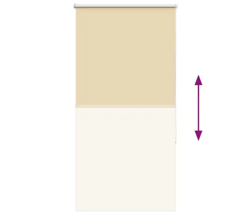 Rullo Žalūzija Bēša 80X175 Cm Auduma Platums 75,7Cm Poliesters Vidaxl