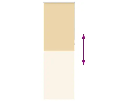 Rullo Žalūzija Bēša 80X210 Cm Auduma Platums 75,7Cm Poliesters Vidaxl