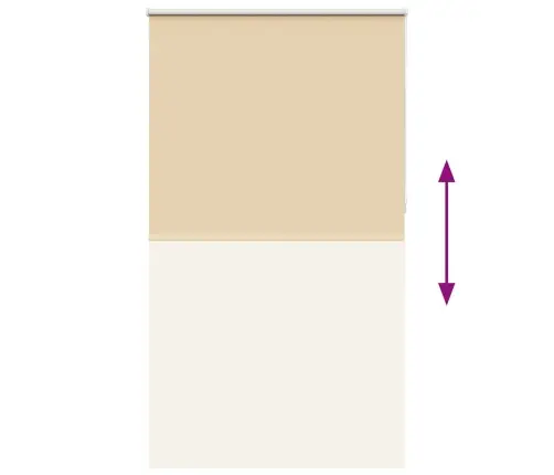 Pimendav Ruloo Beež 125X210 Cm Kanga Laius 121,6 Cm Polüester