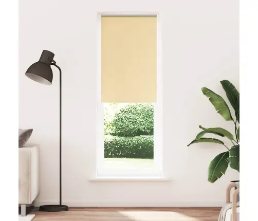 Rullo Žalūzija Bēša 80X230 Cm Auduma Platums 75,7Cm Poliesters Vidaxl