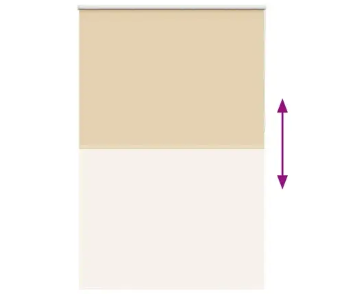 Roletas Blackout Smėlio Spalvos 160X230 Cm Audinio Plotis